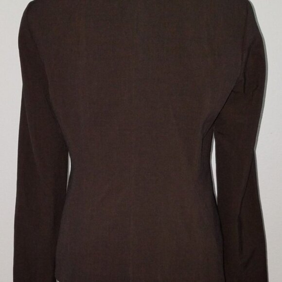 Motherhood Maternity Brown Blazer Jacket Size Small Career Pink Lined Lace Wrist - Picture 5 of 8